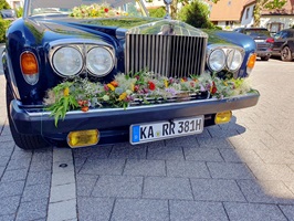 Ein sehr gepflegter Rolls-Royce Silver Shadow II als Hochzeitsauto