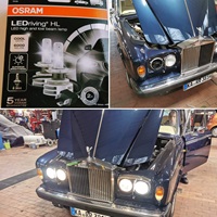 LED-Abblendlicht am Rolls-Royce Silver Shadow II